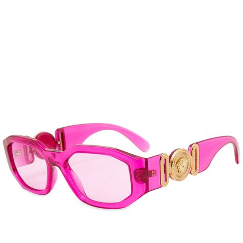 pink versace glasses|versace pink sunglasses for women.